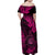 Hawaii Shaka Sign Family Matching Off Shoulder Maxi Dress and Hawaiian Shirt With Polynesian Hibiscus Pink Unique LT01 - Polynesian Pride