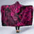 Hawaii Shaka Sign Hooded Blanket With Polynesian Hibiscus Pink Unique LT01 - Polynesian Pride