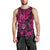 Hawaii Shaka Sign Men Tank Top With Polynesian Hibiscus Pink Unique LT01 - Polynesian Pride