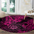 Hawaii Shaka Sign Round Carpet With Polynesian Hibiscus Pink Unique LT01 - Polynesian Pride