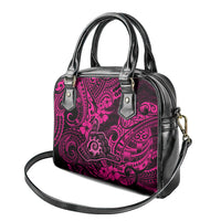 Hawaii Shaka Sign Shoulder Handbag With Polynesian Hibiscus Pink Unique LT01 - Polynesian Pride