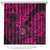 Hawaii Shaka Sign Shower Curtain With Polynesian Hibiscus Pink Unique LT01 Pink - Polynesian Pride