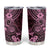 Hawaii Shaka Sign Tumbler Cup With Polynesian Hibiscus Pink Unique