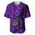 Hawaii Shaka Sign Baseball Jersey Polynesian Pattern Purple Version LT01 Purple - Polynesian Pride