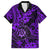 Hawaii Shaka Sign Family Matching Long Sleeve Bodycon Dress and Hawaiian Shirt Polynesian Pattern Purple Version LT01 Dad's Shirt - Short Sleeve Purple - Polynesian Pride