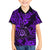 Hawaii Shaka Sign Family Matching Long Sleeve Bodycon Dress and Hawaiian Shirt Polynesian Pattern Purple Version LT01 Son's Shirt Purple - Polynesian Pride