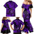 Hawaii Shaka Sign Family Matching Mermaid Dress and Hawaiian Shirt Polynesian Pattern Purple Version LT01 - Polynesian Pride