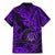 Hawaii Shaka Sign Family Matching Mermaid Dress and Hawaiian Shirt Polynesian Pattern Purple Version LT01 - Polynesian Pride