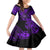 Hawaii Shaka Sign Family Matching Off Shoulder Short Dress and Hawaiian Shirt Polynesian Pattern Purple Version LT01 Daughter's Dress Purple - Polynesian Pride