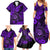 Hawaii Shaka Sign Family Matching Summer Maxi Dress and Hawaiian Shirt Polynesian Pattern Purple Version LT01 - Polynesian Pride