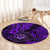 Hawaii Shaka Sign Round Carpet Polynesian Pattern Purple Version LT01 - Polynesian Pride