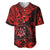 Hawaii Shaka Sign Baseball Jersey Polynesian Pattern Red Version LT01 Red - Polynesian Pride