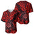 Hawaii Shaka Sign Baseball Jersey Polynesian Pattern Red Version LT01 - Polynesian Pride