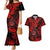 Hawaii Shaka Sign Couples Matching Mermaid Dress and Hawaiian Shirt Polynesian Pattern Red Version LT01 Red - Polynesian Pride