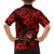 Hawaii Shaka Sign Family Matching Long Sleeve Bodycon Dress and Hawaiian Shirt Polynesian Pattern Red Version LT01 - Polynesian Pride