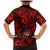 Hawaii Shaka Sign Family Matching Mermaid Dress and Hawaiian Shirt Polynesian Pattern Red Version LT01 - Polynesian Pride