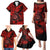 Hawaii Shaka Sign Family Matching Puletasi Dress and Hawaiian Shirt Polynesian Pattern Red Version LT01 - Polynesian Pride