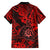 Hawaii Shaka Sign Family Matching Summer Maxi Dress and Hawaiian Shirt Polynesian Pattern Red Version LT01 - Polynesian Pride