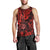 Hawaii Shaka Sign Men Tank Top Polynesian Pattern Red Version LT01 - Polynesian Pride