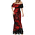 Hawaii Shaka Sign Mermaid Dress Polynesian Pattern Red Version LT01 - Polynesian Pride