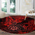 Hawaii Shaka Sign Round Carpet Polynesian Pattern Red Version LT01 - Polynesian Pride