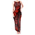 Hawaii Shaka Sign Tank Maxi Dress Polynesian Pattern Red Version LT01 Women Red - Polynesian Pride