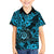 Hawaii Shaka Sign Family Matching Summer Maxi Dress and Hawaiian Shirt Polynesian Pattern Sky Blue Version LT01 Son's Shirt Blue - Polynesian Pride