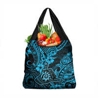 Hawaii Shaka Sign Grocery Bag Polynesian Pattern Sky Blue Version LT01 1-pack One Size Blue - Polynesian Pride
