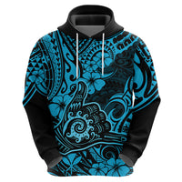 Hawaii Shaka Sign Hoodie Polynesian Pattern Sky Blue Version LT01 - Polynesian Pride
