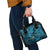 Hawaii Shaka Sign Shoulder Handbag Polynesian Pattern Sky Blue Version LT01 - Polynesian Pride