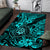 Hawaii Shaka Sign Area Rug Polynesian Pattern Turquoise Version LT01 Turquoise - Polynesian Pride