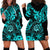 Hawaii Shaka Sign Hoodie Dress Polynesian Pattern Turquoise Version LT01 - Polynesian Pride