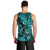 Hawaii Shaka Sign Men Tank Top Polynesian Pattern Turquoise Version LT01 - Polynesian Pride