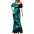 Hawaii Shaka Sign Mermaid Dress Polynesian Pattern Turquoise Version LT01 - Polynesian Pride