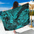 Hawaii Shaka Sign Sarong Polynesian Pattern Turquoise Version LT01 One Size 44 x 66 inches Turquoise - Polynesian Pride