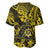 Hawaii Shaka Sign Baseball Jersey Polynesian Pattern Yellow Version LT01 - Polynesian Pride