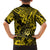 Hawaii Shaka Sign Family Matching Long Sleeve Bodycon Dress and Hawaiian Shirt Polynesian Pattern Yellow Version LT01 - Polynesian Pride