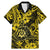 Hawaii Shaka Sign Family Matching Mermaid Dress and Hawaiian Shirt Polynesian Pattern Yellow Version LT01 Dad's Shirt - Short Sleeve Yellow - Polynesian Pride