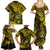 Hawaii Shaka Sign Family Matching Summer Maxi Dress and Hawaiian Shirt Polynesian Pattern Yellow Version LT01 - Polynesian Pride