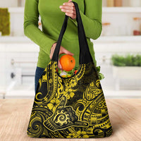 Hawaii Shaka Sign Grocery Bag Polynesian Pattern Yellow Version LT01 - Polynesian Pride