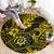 Hawaii Shaka Sign Round Carpet Polynesian Pattern Yellow Version LT01 - Polynesian Pride