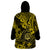 Hawaii Shaka Sign Wearable Blanket Hoodie Polynesian Pattern Yellow Version LT01 - Polynesian Pride