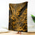 Hawaii Shark Blanket Polynesian Pattern Gold Version LT01 Gold - Polynesian Pride