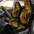 Hawaii Shark Car Seat Cover Polynesian Pattern Gold Version LT01 - Polynesian Pride