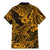 Hawaii Shark Family Matching Mermaid Dress and Hawaiian Shirt Polynesian Pattern Gold Version LT01 - Polynesian Pride