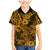 Hawaii Shark Family Matching Mermaid Dress and Hawaiian Shirt Polynesian Pattern Gold Version LT01 Son's Shirt Gold - Polynesian Pride