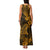 Hawaii Shark Family Matching Tank Maxi Dress and Hawaiian Shirt Polynesian Pattern Gold Version LT01 - Polynesian Pride