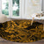 Hawaii Shark Round Carpet Polynesian Pattern Gold Version LT01 - Polynesian Pride