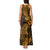 Hawaii Shark Tank Maxi Dress Polynesian Pattern Gold Version LT01 - Polynesian Pride