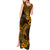 Hawaii Shark Tank Maxi Dress Polynesian Pattern Gold Version LT01 - Polynesian Pride